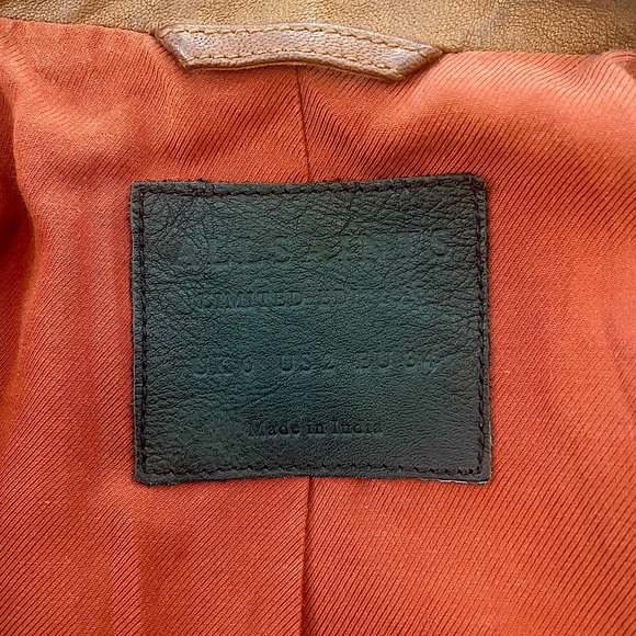 All Saints Limited Edition brown leather jacket - Picture 2 of 2